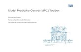 Model Predictive Control (MPC) ToolboxConstrained MPC: Receding Horizon Control Algorithm 1) measurethe state at time instant i( ) 2) update cost vector 3) computeoptimal control 4)