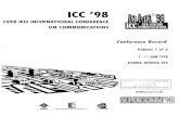 'IEEE International Conference on Communications ; 1998 ... · ICC'98 1998 IEEE INTERNATIONALCONFERENCE ONCOMMUNICATIONS Conference Record Volume 1 of3 ICC 7-11 JUNE 1998 ATLANTA,GEORGIA,USA