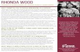 Rhonda Wood Profile - Livermore Valley Winegrowers Association · 2019. 8. 12. · Rhonda and Michael Wood, owners of Wood Family Vineyards, believe life should be approached with