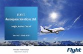 FLYHT Aerospace Solutions Ltd.€¦ · • Flyht’s large and diverse client base gives us the beachhead to be the successful company in this digital revolution Unique offering of