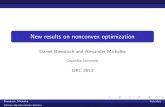 Daniel Bienstock and Alexander Michalkadano/talks/mit13.pdf · New results on nonconvex optimization Daniel Bienstock and Alexander Michalka Columbia University ORC 2013 Bienstock,