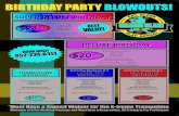 BIRTHDAY PARTY BLOWOUTS! - Grand Slam...LASER TAG BIRTHDAY Birthday Package # 3. . . . $3.00 $17 Add On Playzone Laser Tag Mini Golf Krazy Kars $3.00 Arcade Card Slice of Pizza and
