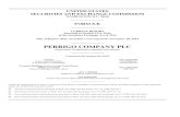 PERRIGO COMPANY PLC · Perrigo Company plc (the “Company”) is filing this Form 8-K to present updated supplemental financial information under Rule 3-10 (b) of Regulation S-X.