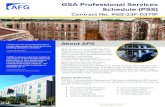 GSA Professional Services Schedule (PSS)...GSA Professional Services Schedule (PSS) Contract No. #GS-23F-0371P AFG Group, Inc. is an ENR Top 100 Woman-Owned Small Business, and sta˜ed