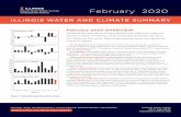 ILLINOIS WATER AND CLIMATE SUMMARY · 21st wettest winter on record. A dry December statewide was followed by a wet January, the 10th wettest January on record. February was then