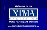 OCEC Participant Webinar - National Tooling & Machining ......NTMA Tools & Precision Machining & Special Production Mfr Dies Molds Machining Fabrication Machines Operations Number