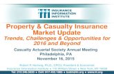 Property & Casualty Insurance Market Update · 2015. 11. 16. · Property & Casualty Insurance Market Update Trends, Challenges & Opportunities for 2016 and Beyond Casualty Actuarial