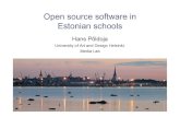 Open source software in Estonian schools · 2005. 10. 13. · Example of an open source project: VIKO •VIKO - virtual learning environment for Estonian schools •Started as a student
