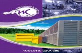 ACOUSTIC LOUVERS · 2018. 10. 22. · rfec rtne rformance 2 3 rfec rtne rformance Acoustic Louvers INDEX Page. Selection & Design Airwellcare Acoustic Louvers are designed and manufactured