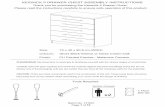5 DRAWER CHEST ASSEMBLY INSTRUCTION S · 2016. 8. 3. · KESWICK 5 DRAWER CHEST ASSEMBLY INSTRUCTIONS IMPORTANT - READ CAREFULLY - RETAIN THESE INSTRUCTIONS FOR FUTURE REFERENCE.
