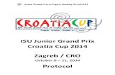 ISU Junior Grand Prix 2013 Zagreb, Croatia...Junior Grand Prix of Figure Skating 2014/2015 ISU Junior Grand Prix Croatia Cup 2014 Zagreb / CRO October 8 – 11, 2014 Protocol Council
