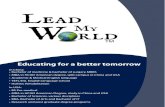 leadmyworld.comleadmyworld.com/LMWBrochure.pdf · Admission into the top American universities can be very difficult. The required GPA for students seeking Ivy League school admission