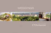 Dossier Bodas LeDomaine 21 x 21 cas - Abadía Retuerta...EDDNGS The Hotel In order to guarantee guests’ complete peace and privacy, to celebrate a wedding in LeDomaine, all rooms