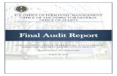 Final Audit Report - Oversight.gov · Why Did We Conduct the Audit? The objectives of our audit were to determine if the U.S. Office of Personnel Management’s (OPM) Facilities,