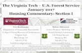 January 2017 housing report · 2017. 3. 16. · Return TOC The Virginia Tech –U.S. Forest Service January 2017 Housing Commentary: Section I Delton Alderman Forest Products Marketing