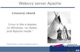 Webovy server Apache - cecak.czApache HTTP Server free open source software, multiplatformní – Apache Software Foundation – Apache Licence (současná verze 2.0) můžete stáhnout,