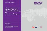 Management Practices in Manufacturing in€¦ · Practices in Manufacturing in Mozambique Renata Lemos Daniela Scur December 2014 When citing this paper, please use the title and