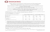 Rogers Reports Second Quarter 2010 Financial and Operating ... · TORONTO (July 27, 2010) – Rogers Communications Inc. today announced its consolidated financial and operating results