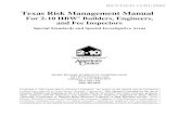 TX Risk Management Manual 11-01-05 - 2-10 HBW · 2 Texas Risk Management Manual Revised 11/01/2005 ©2005 Home Buyers Warranty Corporation Working together, 2-10 HBW engineers and