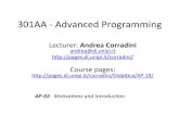 301AA - Advanced Programmingpages.di.unipi.it/corradini/Didattica/AP-19/SLIDES/AP-2019-02.pdf · – Hadoop Map/Reduce - soCware framework for applicaons which process big amounts