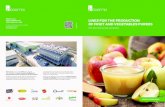 LINES FOR THE PRODUCTION OF FRUIT AND VEGETABLES PUREES & Concentrated_EN.pdf · natural fruit or vegetable purees sorbets and ice-creams concentrated fruit or vegetables purees smoothies