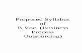 Proposed Syllabus of B.Voc. (Business Process Outsourcing)€¦ · Computer & Office Automation Tools 3 Hours 80 20 100 General 60 4 BBPO-103 Management Concepts 3 Hours 80 20 100