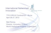 International Networked Innovation · International Networked Innovation TTO-CIRCLE Conference – Rome April 26-27, 2012. Matt Rainey. Director, Innovation Division. World Intellectual
