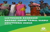 LISTENING EXERCISE REPORT FROM TAMIL NADU SOUTHERN … · Listening Exercise has been the first longitudinal evaluation to take place. The Listening Exercise aims to improve Oxfam’s