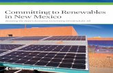 Committing to Renewables in New Mexico · resources come online, utilities are closing coal- fired power plants, long the state’s primary source of electricity. This presents an