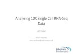 Analysing 10X Single Cell RNA-Seq Data€¦ · Analysing 10X Single Cell RNA-Seq Data v2019-06 Simon Andrews simon.andrews@babraham.ac.uk. Course Outline •How 10X single cell RNA-Seq