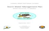 Storm Water Management Plan - Hawaii2.2 Measureable Standards and Milestones ... page specifically dedicated to storm water that provides the storm water compliance Subject Matter