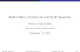 Hadron Elecro-Production with HallD Generatorhallaweb.jlab.org/12GeV/SoLID/meeting_coll/2015_09/Rakitha_hadro… · Overview From Last Meeting : Photo-Production Models Compared Total
