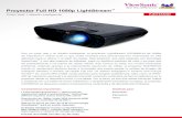 Proyector Full HD 1080p LightStream€¦ · Proyector Full HD 1080p LightStream™ Color real + diseño inteligente PJD7835HD Con un color real y un diseño inteligente, el proyector