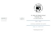 St. John the Baptist School Peabody, MA · St. John the Baptist School Peabody, MA 2011 - 2012 ANNUAL REPORT OF GIFTS July 1, 2011 – June 30, 2012 “Sustaining the Future” St.