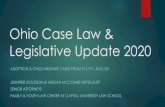 Ohio Case Law & Legislative Update 2020 WELFARE CASE … · second cousin, arguing that Court should have granted permanent custody to the agency; Agency opposed permanent custody,