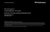 Putnam Variable Trust · The fund’s top contributor was German sportswear manufacturer adidas. Sales of the firm’s shoes and athleisure clothing [trendy workout apparel] rose,