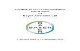 AUSTRALIAN PACKAGING COVENANT Annual Report For Bayer ...€¦ · Environmental Science specialises in developing and marketing pest, weed and plant-disease control solutions for