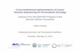 Cross-Institutional Implementation of Cancer Genome …ec.europa.eu/jrc/sites/jrcsh/files/4-stefan_frohling_-_session_ii_-_12... · Lier, Penzel, Heining et al. JCO Precis Oncol 2018