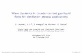 Wave dynamics in counter-current gas-liquid flows for ...intranet.ens-paris-saclay.fr/colloque-cmla-multiphase2017/Lavalle... · Wavedynamicsincounter-currentgas-liquid ﬂowsfordistillationprocessapplications