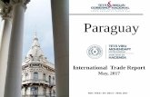 Paraguay - economia.gov.py · PARAGUAY INTERNATIONAL TRADE SUMMARY – JANUARY TO MAY 2017 (I) Number of countries where Paraguay exports goods: 122 Number of countries from which