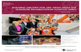 BUILDING ABILITIES FOR LIFE: NEWS FROM THE GLENROSE … · New Edmonton Oilers Pediatric Procedure Room Unveiled The Glenrose Hospital proudly unveiled the new Hunter-themed, Edmonton