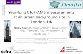 Year-long CToF-AMS measurements at an urban background ...cires.colorado.edu/jimenez-group/UsrMtgs/UsersMtg...Hugh Coe1,2 1School of Earth, Atmospheric and Environmental Sciences,