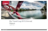 My Travel Log 2015 Annual Report · Average home to work trip distance in Calgary was 14 km in 2015. The average work trip length is almost double the average trip length. This suggests