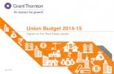 Union Budget 2014-15 - Grant Thornton India · 2015. 12. 1. · Union Budget 2014-15 | Impact on the RE sector 3 Overview The real estate sector has witnessed a challenging time with
