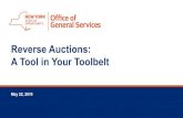 Reverse Auctions: A Tool in Your Toolbelt...May 10, 2019  · structure the reverse auctions • Assistance in attracting potential bidders to participate in reverse auctions The total