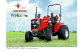 Welcome [minitractor.co.in] Mini Tractors... · 2019. 5. 7. · MINI TRACTOR Role of Small Tractors In Farm Mechanization India is an Agricultural Country, and most of the farmers
