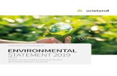 CORPORATE SUSTAINABILITY ENVIRONMENTAL STATEMENT … · 05 The Global Compact – Implemented at Wieland Electric 06 Global Compact 07 The Wieland Group 08 Corporate Sustainability.