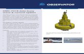 OMC-7018 data buoy wave & current option - Observator · OMC-7018 data buoy wave & current option The OMC-7018 is a 1.8 m diameter buoy for measuring water quality, water current,