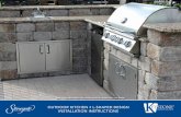 OUTDOOR KITCHEN • L-SHAPED DESIGN INSTALLATION … · 2019. 1. 21. · OUTDOOR KITCHEN • L-SHAPED DESIGN INSTALLATION INSTRUCTIONS Note: Image above does not exactly match the