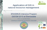 Application of GIS in natural resource management...Prof. Dr. rer. nat. Jan-Peter Mund GIS and NRM HNE Eberswalde (FH) 06/03/2013 page 3 Concept of the course This course aims at GIS